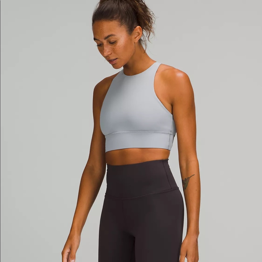 NWOT—Lululemon Energy High Neck Longline Sz 6 (Small)—Rhino Gray